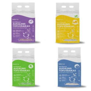 belocat cat litter scent options collage