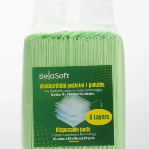 BelaSoft vienkartinės palutės šunims/katėms (20 vnt. pakuotė, XL dydis)